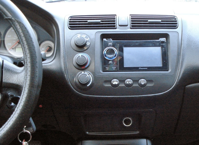 Рамка  HONDA Civic 2001-2005 Clima 2din (крепеж)