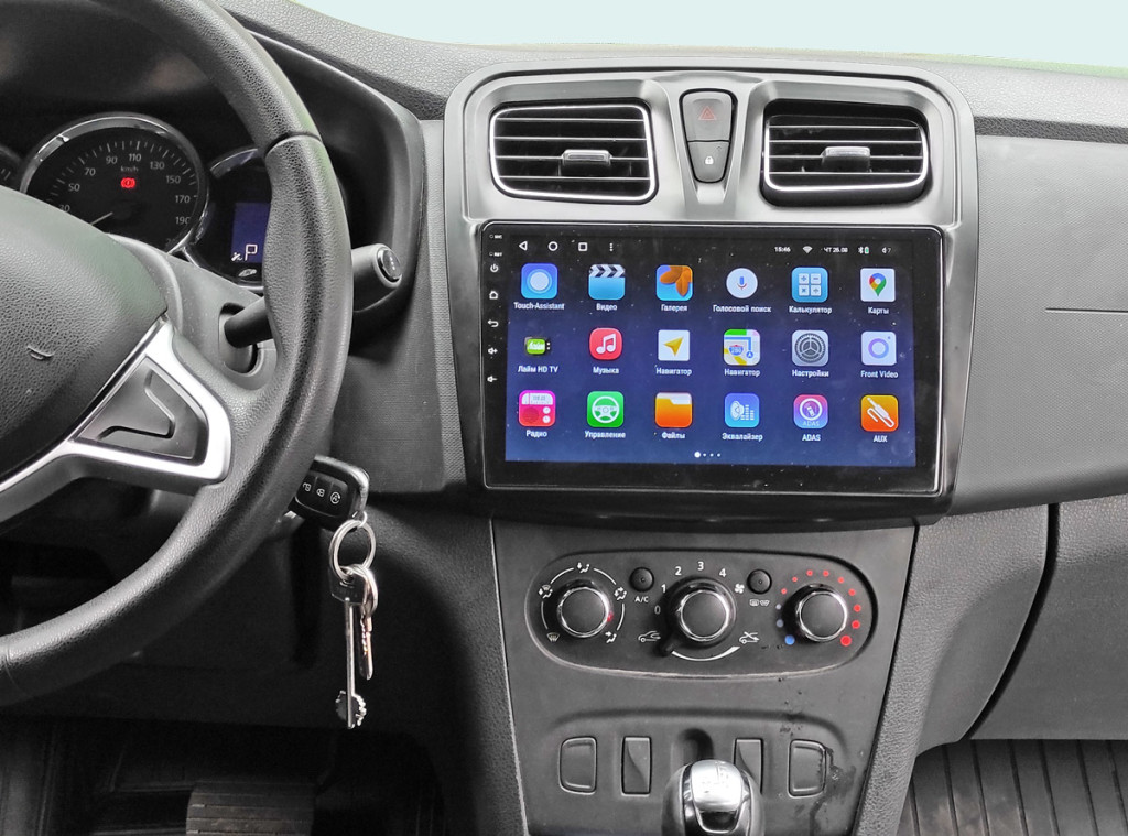 Рамка для UMS  RENAULT Logan 2013+, Sandero 2012+, 9"