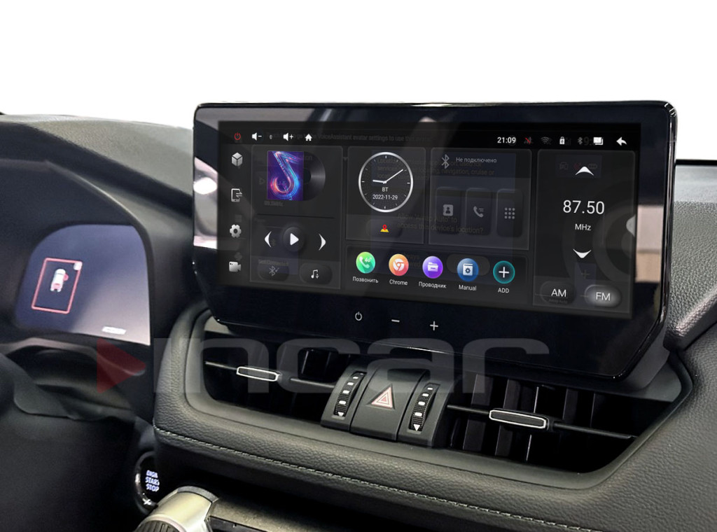 Рамка для UMS  TOYOTA RAV4  2019+, 12" (левый руль)