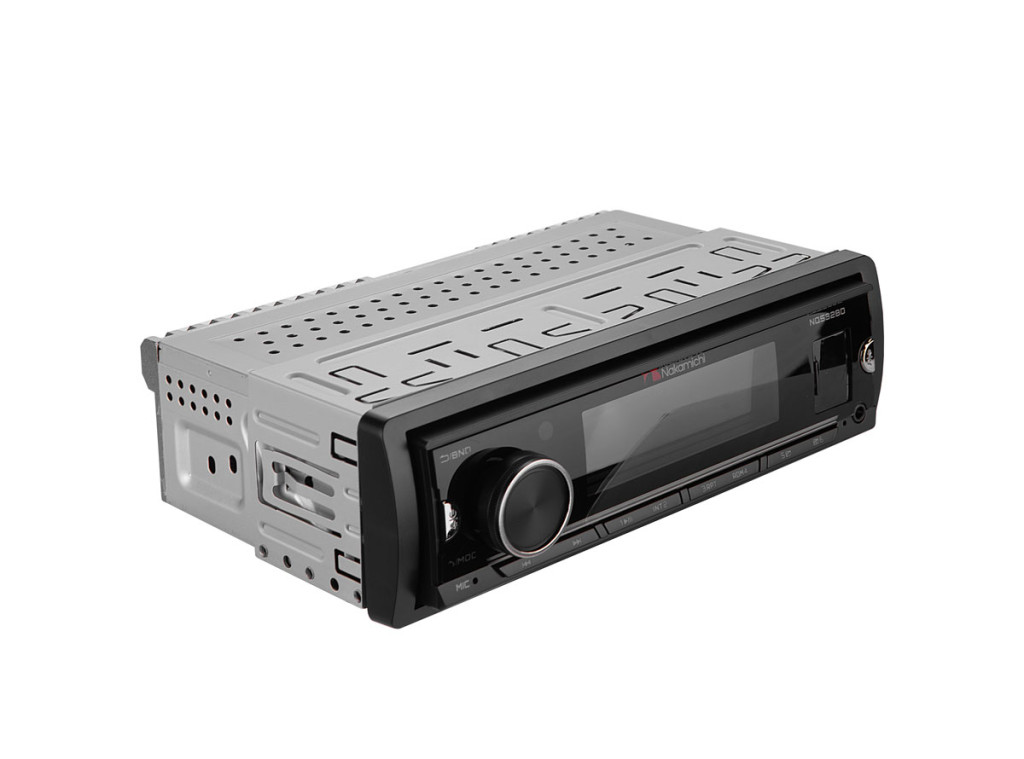 Nakamichi NQ532BD/ 1DIN медиа-ресивер, USB, AUX, ВТ, 4*50 Вт, DSP, 6RCA, 7 цветов
