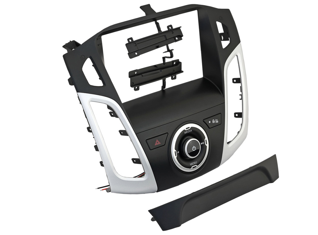 Рамка для UMS  FORD Focus-3 2011-2014, 9" SILVER (тип6)