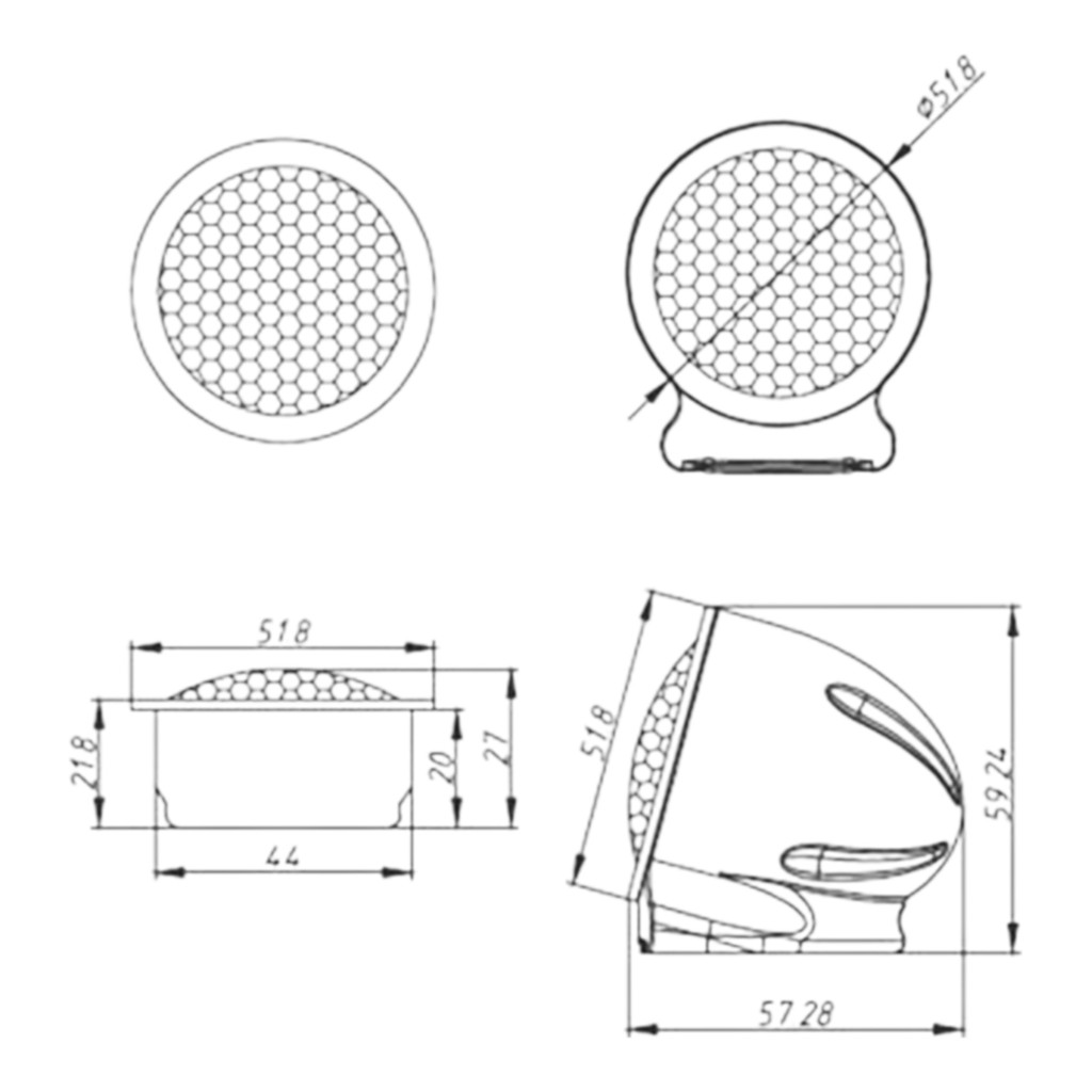 Tonemix ATK-22TW / ВЧ-динамик 7/8" (22 мм) текстиль, RMS 30 Вт, 4 Ом, диапазон частот 2,8 кГц - 24 кГц