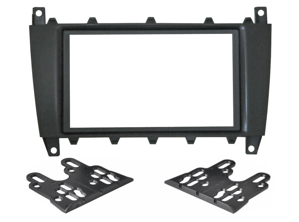 Рамка  MERCEDES E,C,CLK 04+, SLK 06+ 2din (крепеж)
