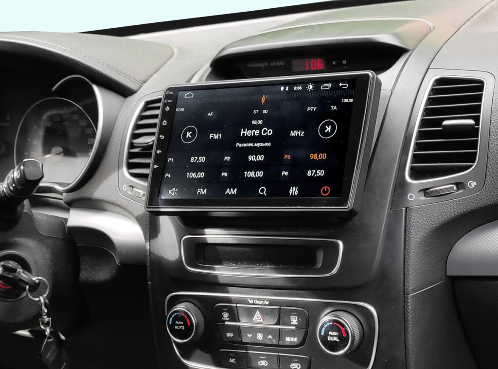 Рамка для UMS  KIA Sorento 2013-2019 (XM), 9" (тип1 Накладка)