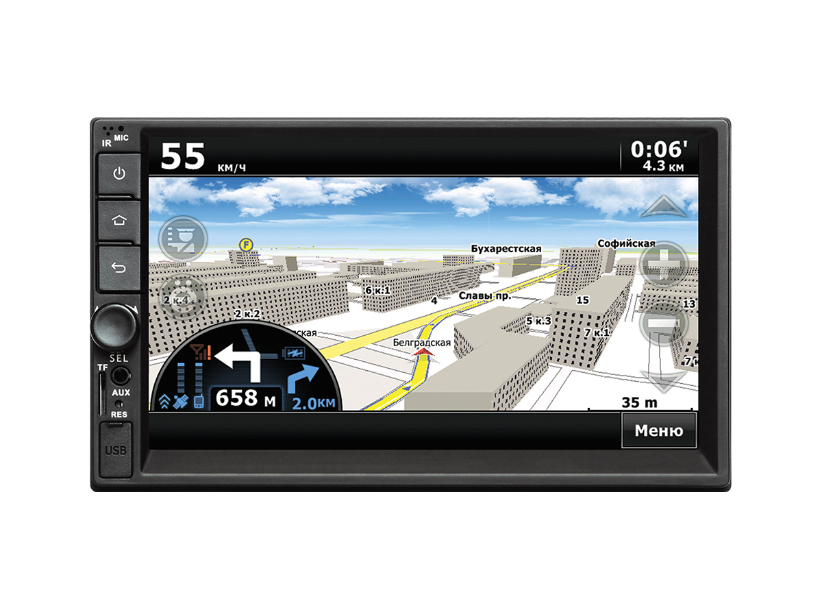 Автомагнитола SWAT AHR-6180 с 7-дюймовым дисплеем на базе Android