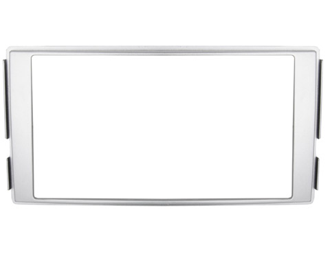 Рамка  HYUNDAI Santa Fe 06-11 2din silv (без крепежа)