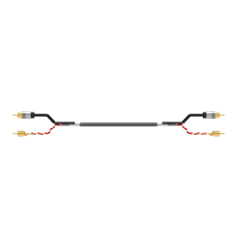Tonemix ICN-210 межблочный кабель 2RCA-2RCA, 1.0 метр, витая пара, 3 экрана, медь