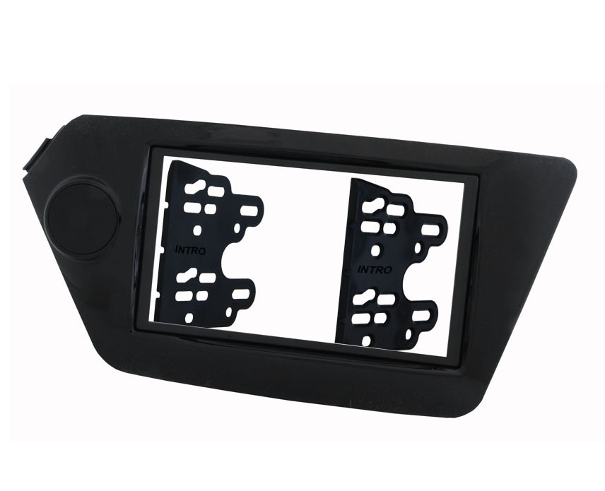 Рамка  KIA Rio 11-17 2din (крепеж) Black royal glass