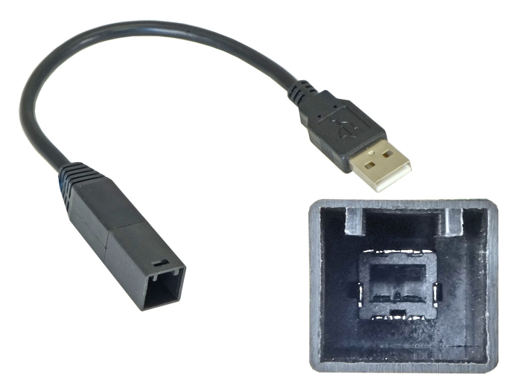 USB-переходник TOYOTA, MITSUBISHI для подключения магнитолы INCAR к штатному разъему USB