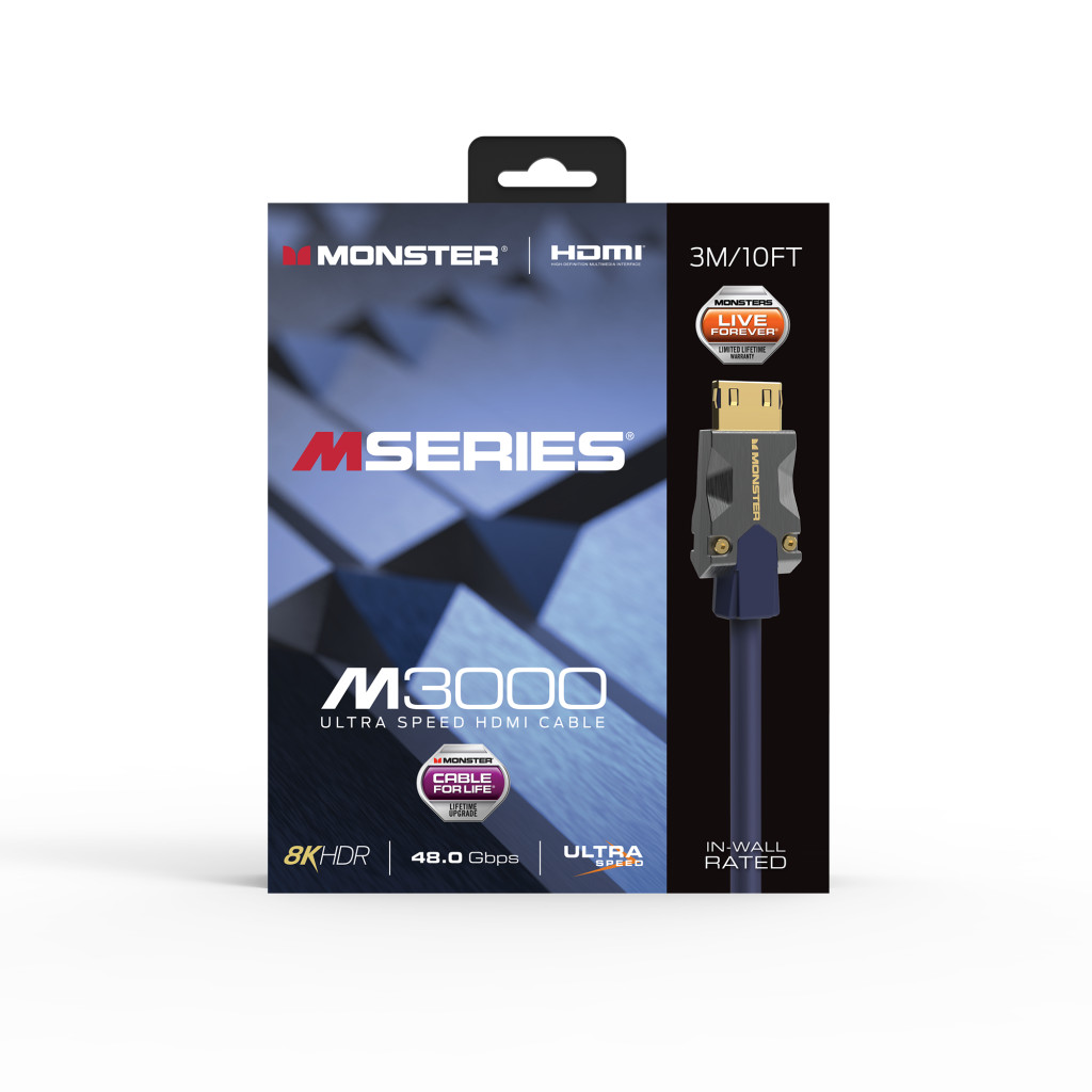 Monster Cable Mseries M3000, HDMI кабель, 8K, UHS, 3m